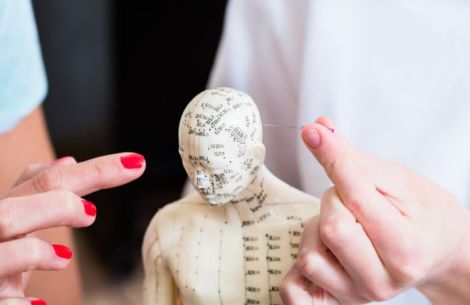 Figur zum Erlernen der Akupunkturpunkte