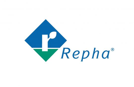 Das Logo von Repha.